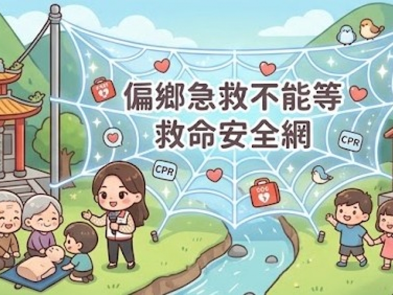 人人都會CPR‧處處都有AED | 偏鄉急救不能等！台灣AED推廣教育協會布建「救命安全網」
