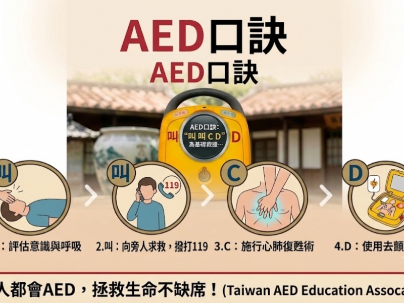 一鍵救命！你敢按嗎？教大家如何使用AED！