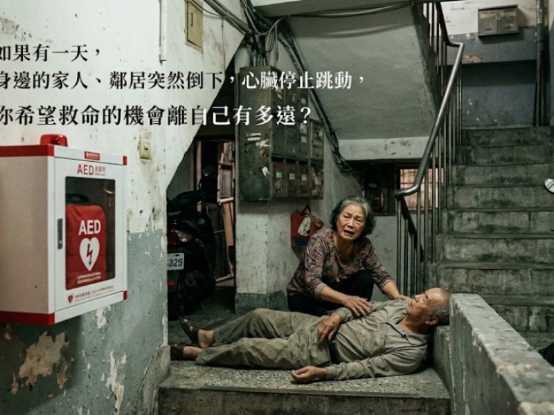 「一台AED，背後是一群人守護生命的心意」